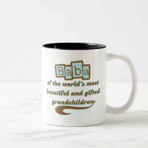 Baba of Gifted Grandchildren Two-Tone Coffee Mug