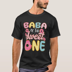 Baba Of The Sweet One 1st Birthday Doughnut Party T-Shirt