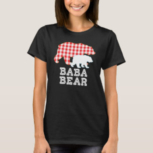 Baba Plaid Great Bear Daddy Grandpa  Proud T-Shirt