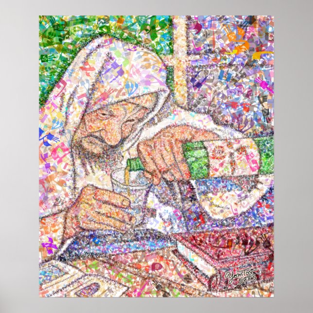 Baba Sali Hebrew Letters Poster (Front)