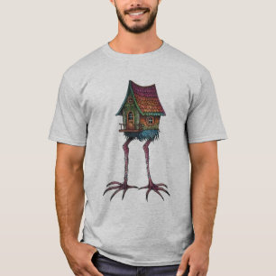 Baba Yaga's Hut Shirt, from Slavic Folklore T-Shirt