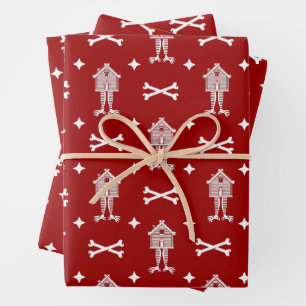 Baba Yaga's Hut  Wrapping Paper Sheets