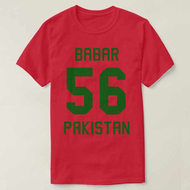 Babar Azam 56 Pakistan Cricket Jersey 5 T-Shirt (Design Front)