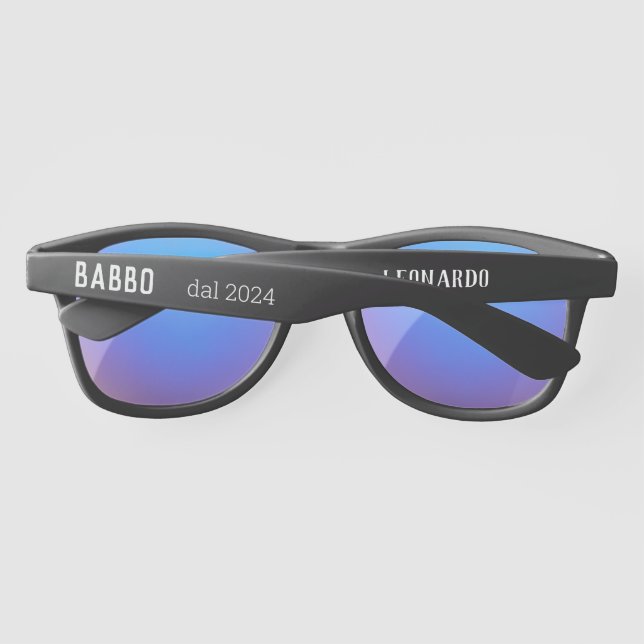 Babbo-  dal 2024 - personalised black Sunglasses (Back)