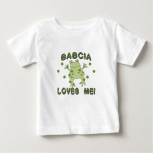 Babcia Loves Me Frog Baby T-Shirt