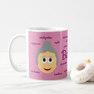 Babcia - pink coffee mug