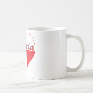 Babcia Polish Heart Coffee Mug