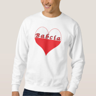 Babcia Polish Heart Sweatshirt