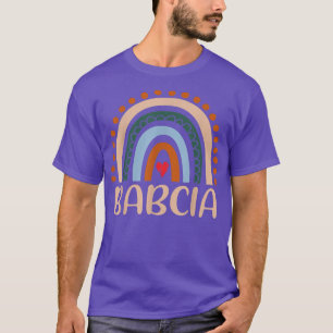 Babcia Rainbow Grandma Cute Mothers Day Funny Babc T-Shirt