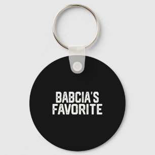 Babcia’s Favorite Funny Grandparent Granhild Vinta Key Ring