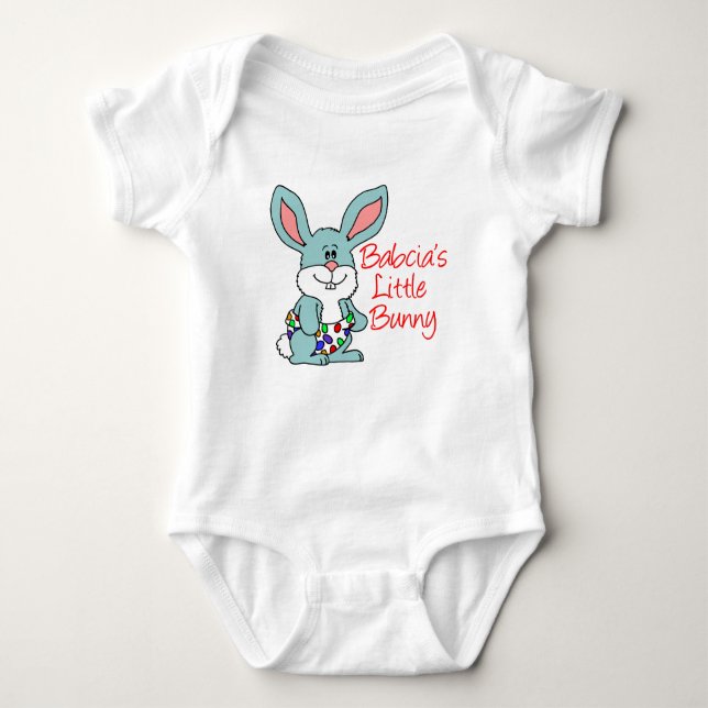 Babcia's Little Bunny Baby Bodysuit (Front)