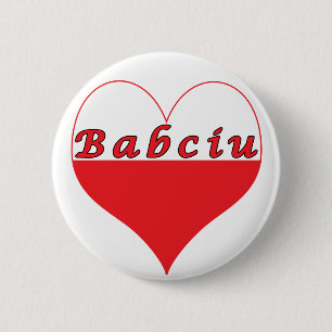 Babciu Polish Heart 6 Cm Round Badge