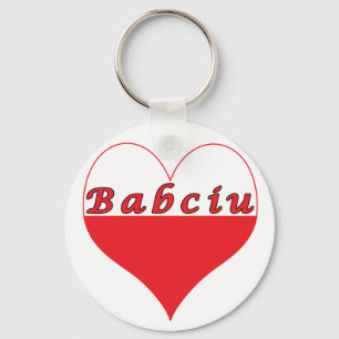 Babciu Polish Heart Key Ring