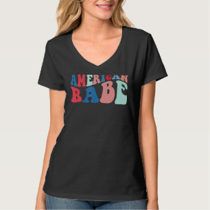 Babe America Flag America Pride T-Shirt