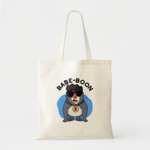 Babe-boon Funny Animal Monkey Baboon Pun  Tote Bag