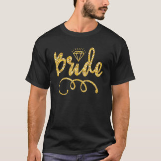 Babe Bride Trendy Retro Bride Squad Tribe Wedding  T-Shirt