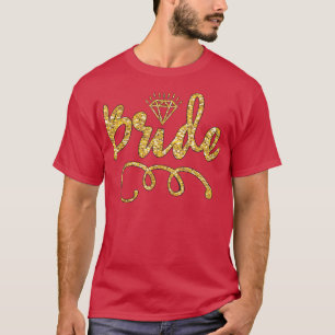Babe Bride Trendy Retro Bride Squad Tribe Wedding  T-Shirt