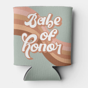 Babe of Honour 70s Groovy Retro Boho Chic  Can Cooler