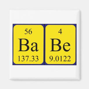 Babe periodic table name magnet