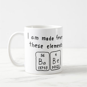Babe periodic table name mug