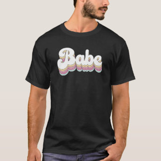 Babe Retro Bride Bridesmaid Bachelorette Party T-Shirt