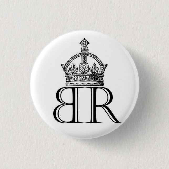 Babe Ruthless Crown Logo Button (Front)