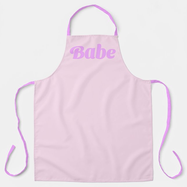 BABE Statement Apron – Cook Cute, Serve Confidence (Front)
