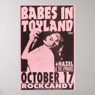 Babes In Toyland gig Poster