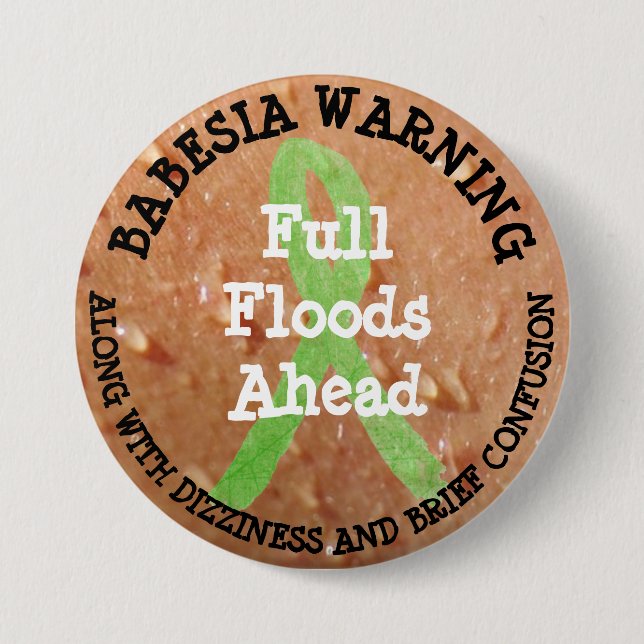 Babesia Humour Button (Front)
