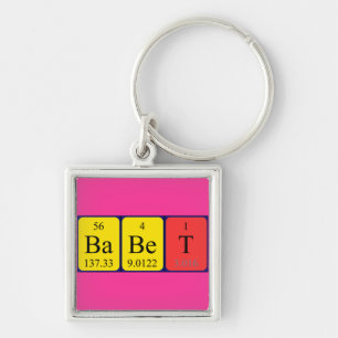Babet periodic table name keyring