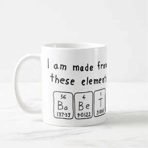 Babet periodic table name mug
