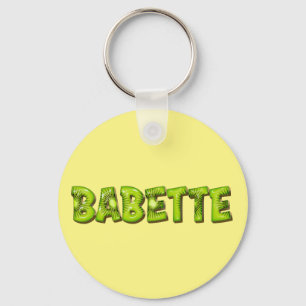 Babette Name Kiwi Design Keychain