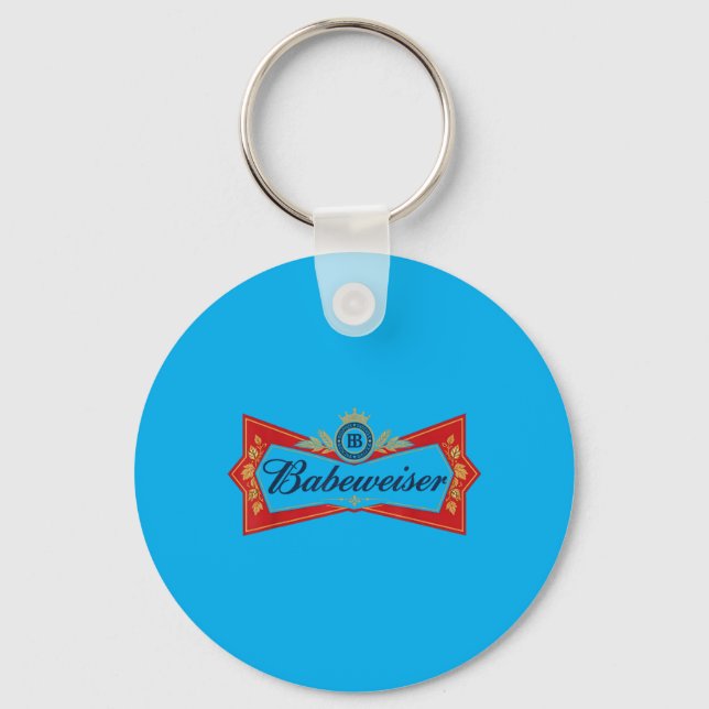 Babeweiser Funny Beer Lover Drinking Party Joke Key Ring (Front)