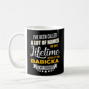 Babicka Is My Favourite Name Czech Grandma Mothers Coffee Mug