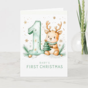 Babies 1st Christmas Holiday Card