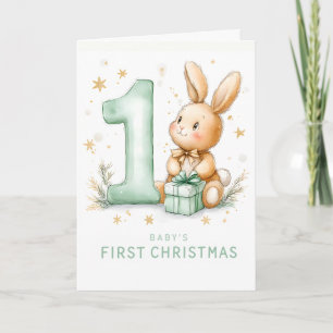 Babies 1st Christmas Holiday Card