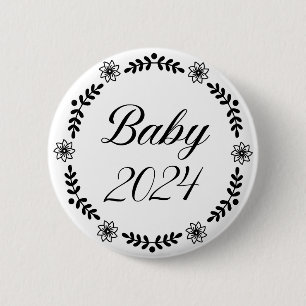 Babies 2024 Announce Pregnancy baby 2024 6 Cm Round Badge