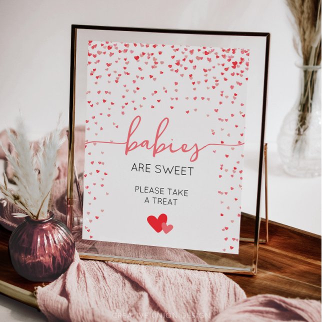 Babies Are Sweet Baby Shower Sign Digital or Print (little sweetheart baby shower)