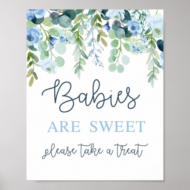 Babies are sweet boys sign (Front)