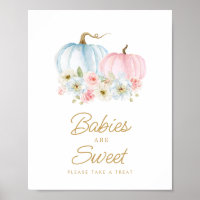 Babies are Sweet Fall Gender Reveal Baby Shower Po