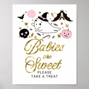 Babies are Sweet Halloween Baby Shower Sign