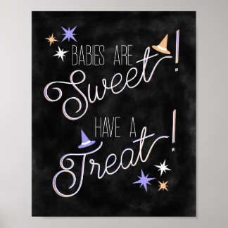 Babies are Sweet! Have a Treat! Favours & Desserts Poster