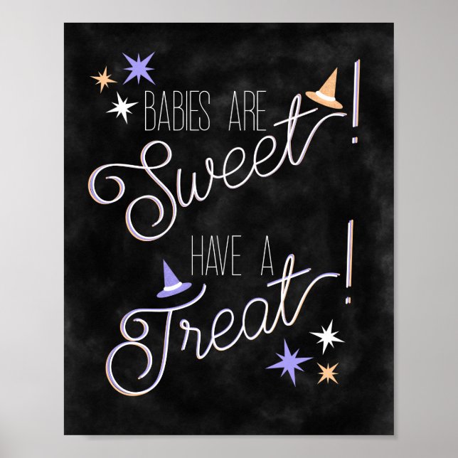 Babies are Sweet! Have a Treat! Favours & Desserts Poster (Front)