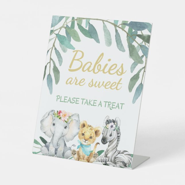 Babies Are Sweet, Please Take A Treat Pedestal Sign (Front)