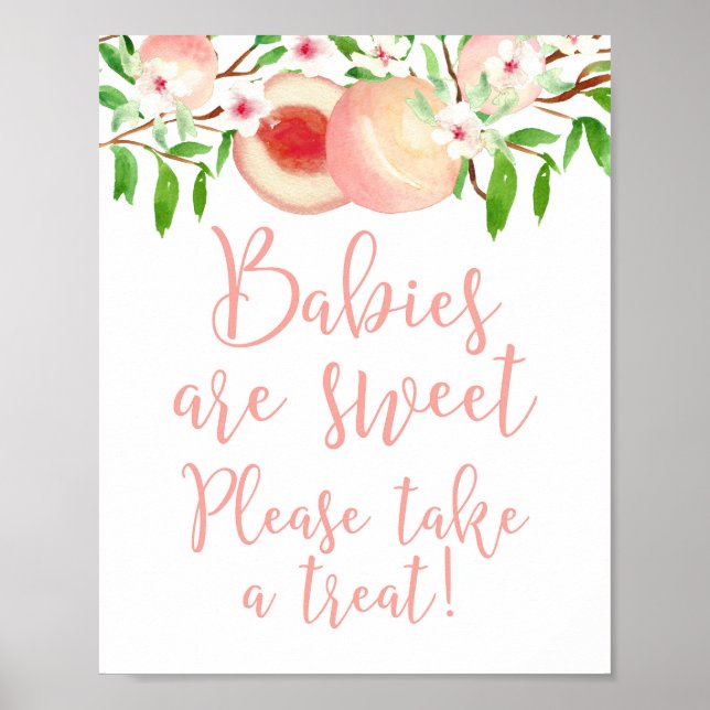Babies are Sweet Please Take a Treat Shower Sign (Front)
