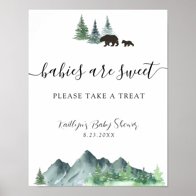 Babies are sweet Please Take a Treat Sign (Front)