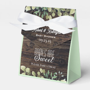 "Babies Are Sweet" Rustic Baby Shower  Favour Box