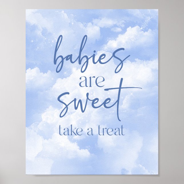 Babies Are Sweet Take A Treat Baby Shower Sign (Front)