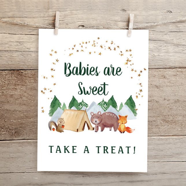 Babies Are Sweet Take A Treat Woodland Animals Poster (Creator Uploaded)