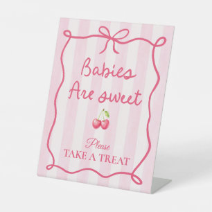 Babies Are Sweet Treat Sign Cherry Baby Shower